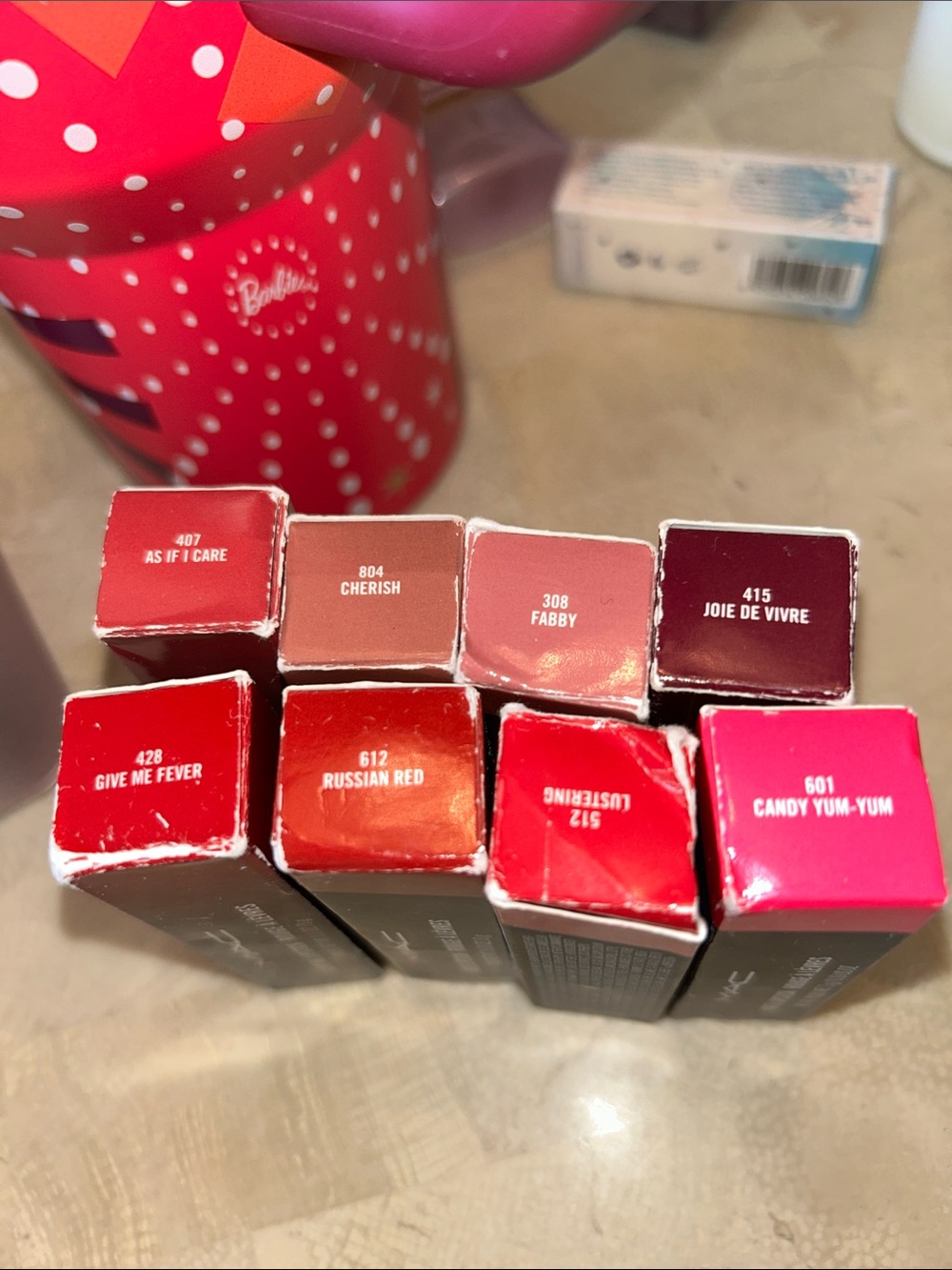 Assorted Women's Lipstick Shades - Red, Pink, Brown, Burgundy